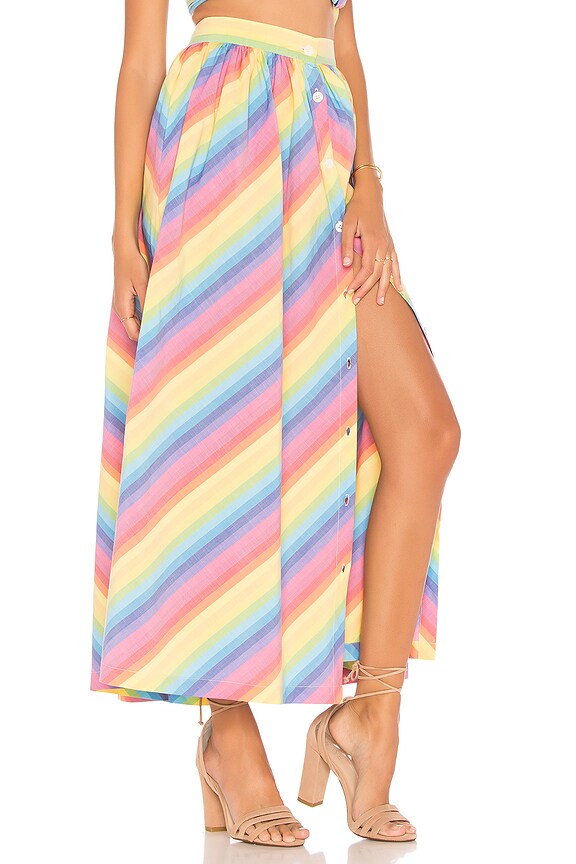 view 2 of 4 스커트 in Multi Stripe