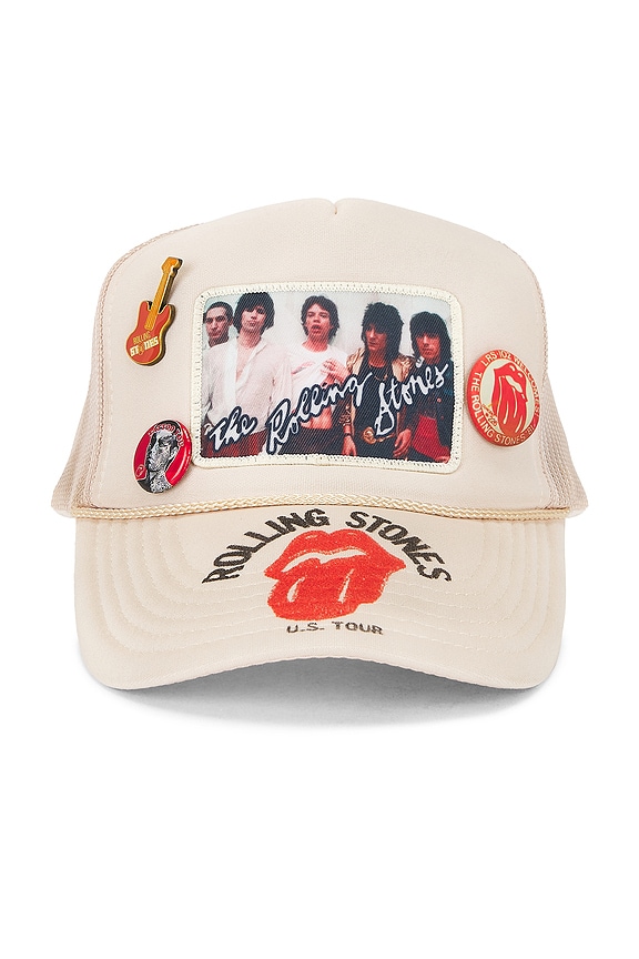view 2 of 5 Rolling Stones Trucker Hat in Cream