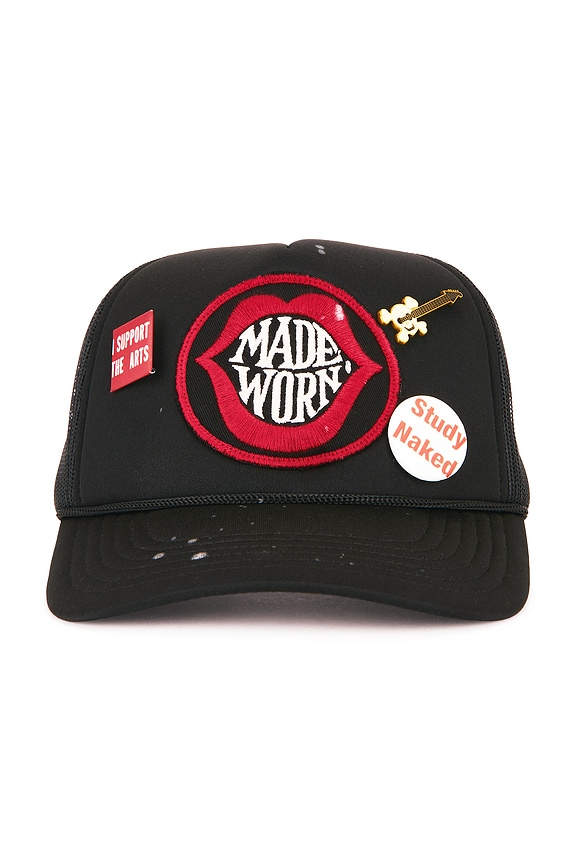 view 2 of 5 Kiss My Lips Cap in Black