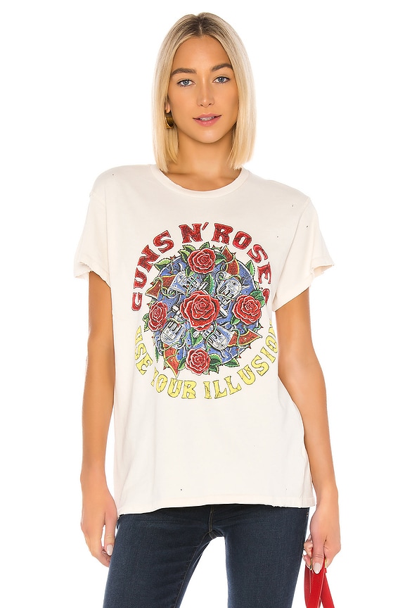 view 2 of 5 Guns N Roses Use Your Illusion Tee in Dirty White