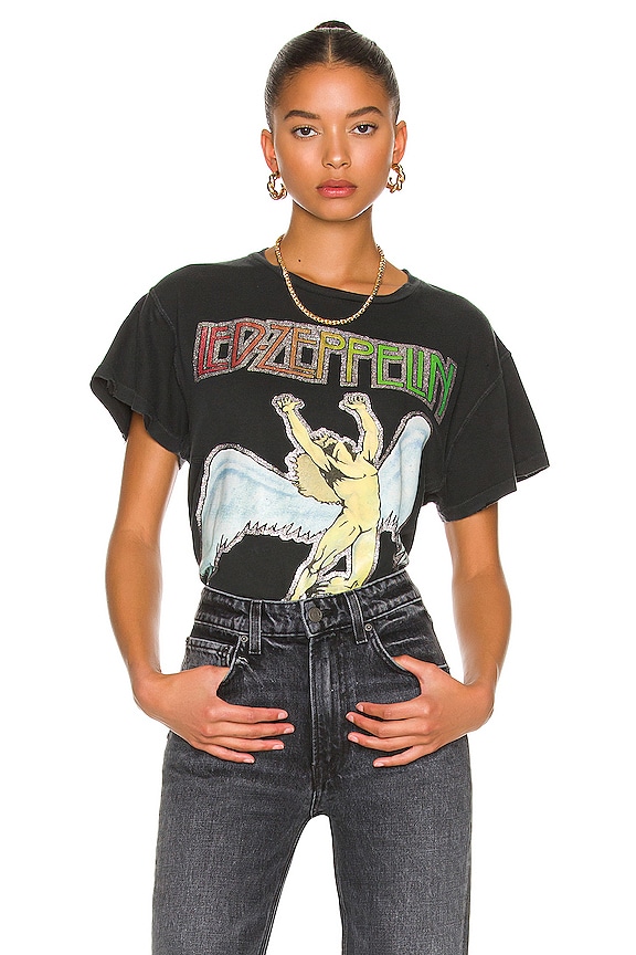 view 1 of 6 Led Zeppelin Tee in Black in Coal Pigment