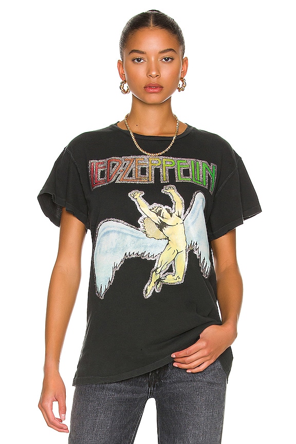 view 2 of 6 Led Zeppelin Tee in Black in Coal Pigment