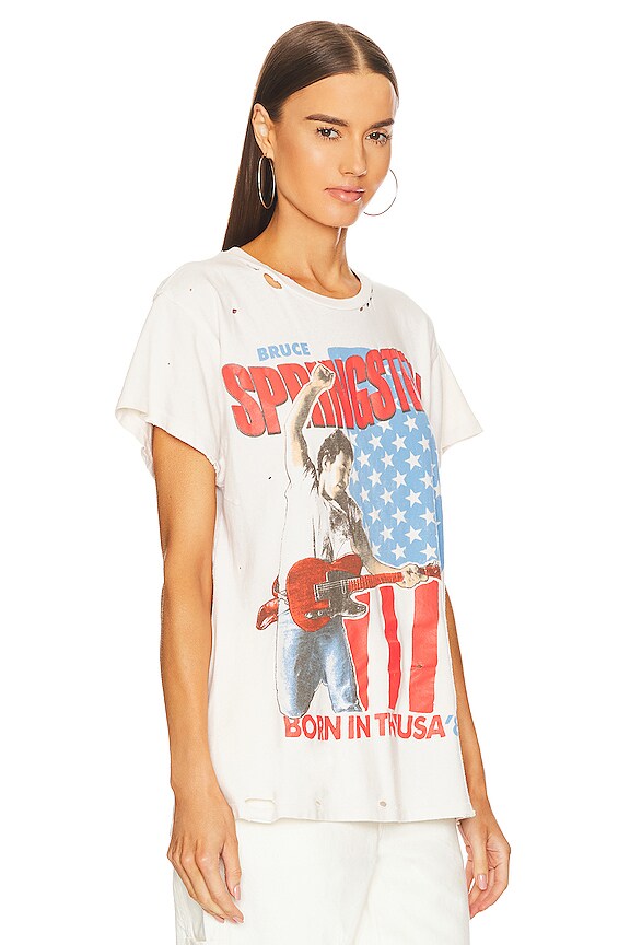 view 2 of 4 T-SHIRT BRUCE SPRINGSTEEN DESTROYED in Off White