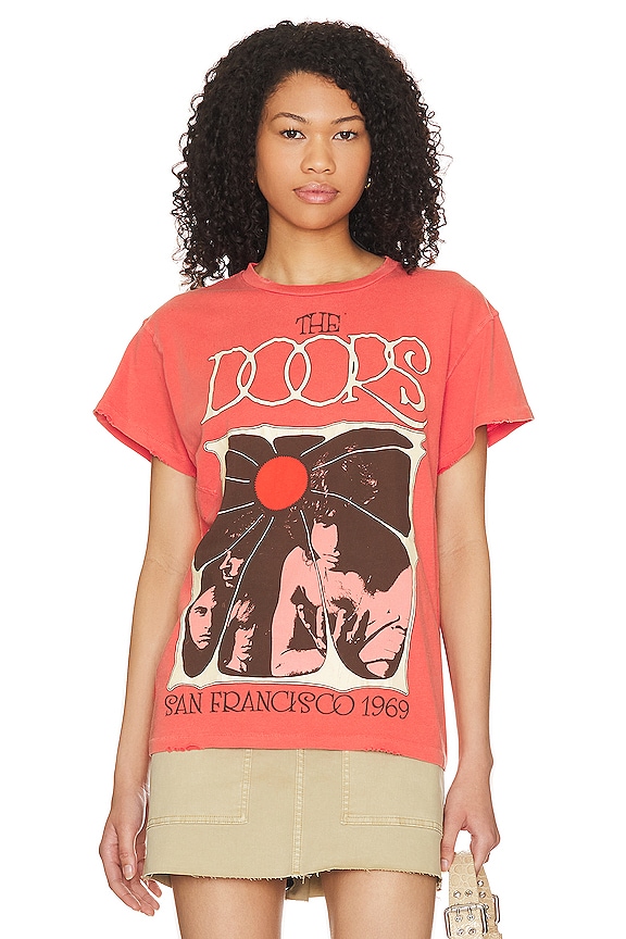 view 2 of 5 The Doors Tee in Cherry