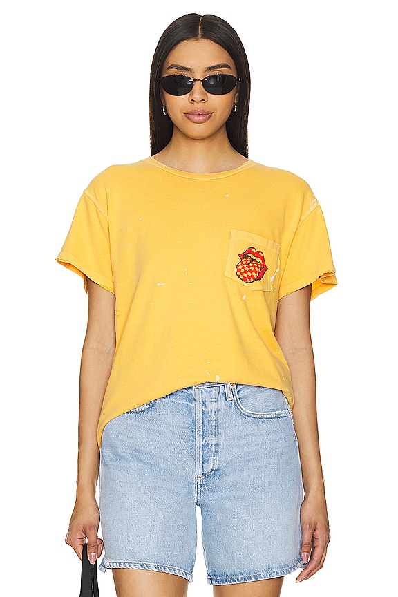 view 2 of 4 Rolling Stones Tee in Yellow in GOLDENROD