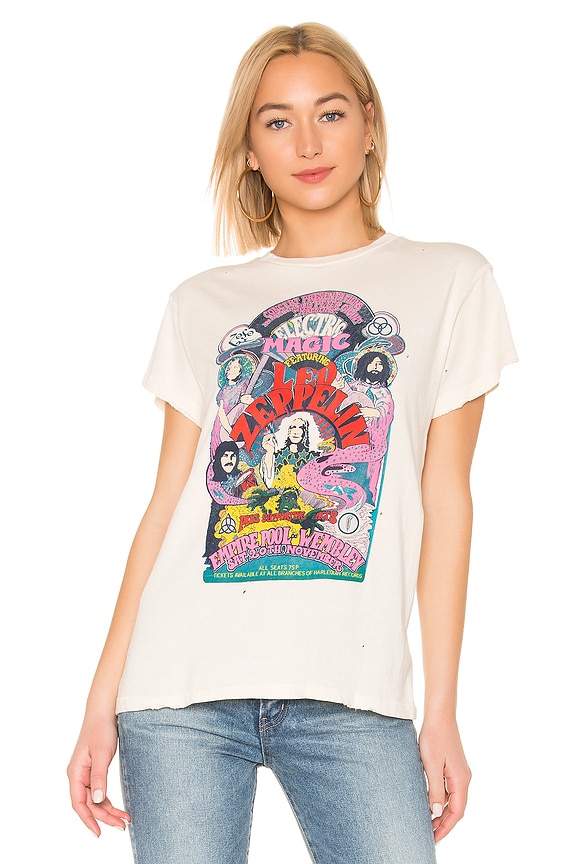 view 2 of 5 CAMISETA DE BANDA LED ZEPPELIN in Dirty White