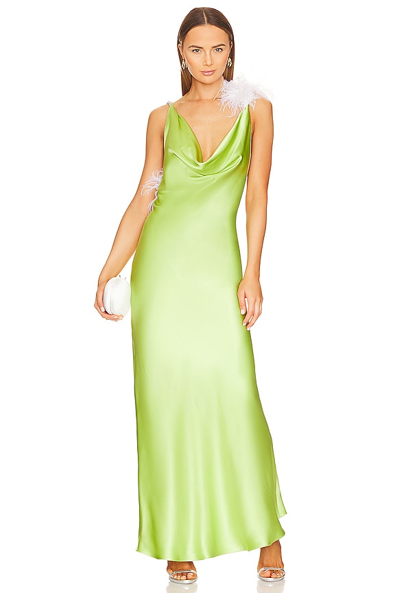 view 2 of 5 Hailey Gown in Lime Green