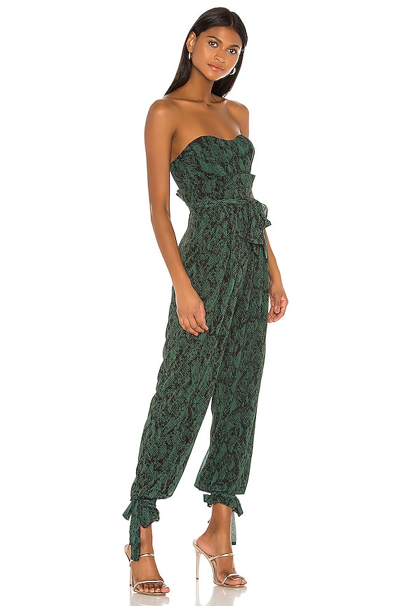 view 2 of 3 x REVOLVE Gwendolyn Jumpsuit in Green Snake