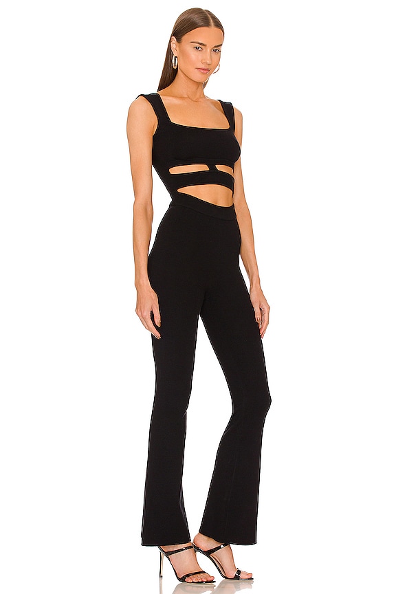 view 2 of 3 Tashi Knit Jumpsuit in Black