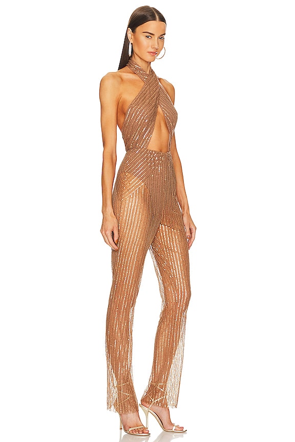 view 2 of 4 x REVOLVE Yasmin Jumpsuit in Antique Gold