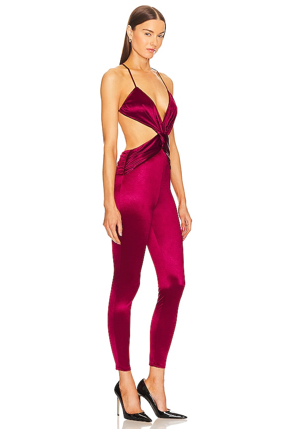 view 2 of 3 x REVOLVE Zlata Jumpsuit in Oxblood