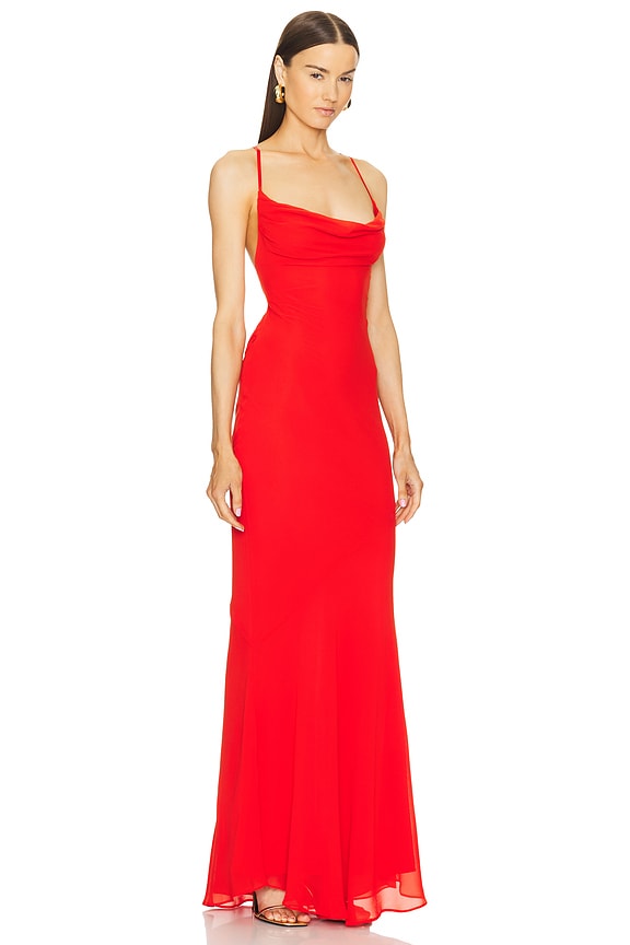view 2 of 3 CHLOE ガウン in Fiery Red