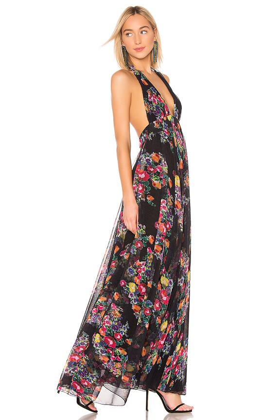 view 2 of 3 ROBE DESIREE in Black Floral