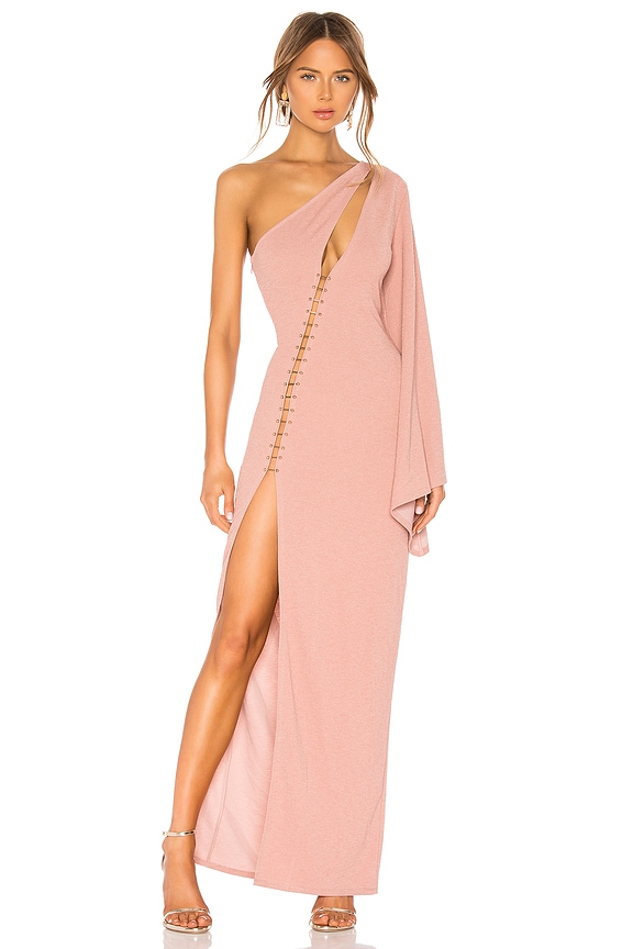 view 1 of 3 VESTIDO LARGO LUNA in Blush