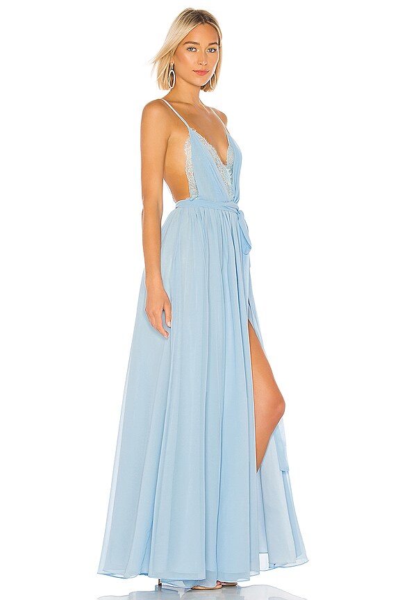 view 2 of 3 ROBE DE SOIRÉE JUSTIN in Light Blue