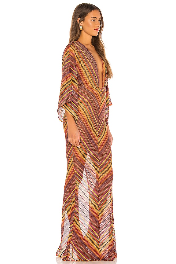 view 2 of 3 SERINDA マキシドレス in Sunset Stripe