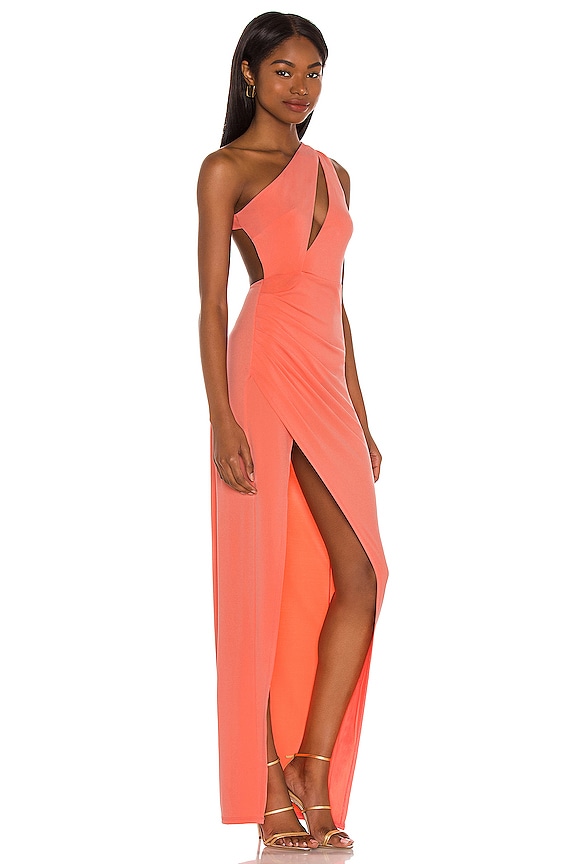 view 2 of 3 MAXIVESTIDO PARKER in Coral