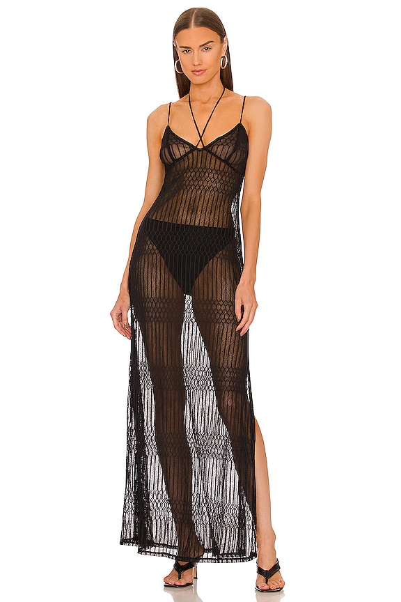 view 1 of 3 BRECKEN マキシドレス in Black