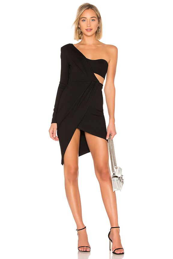 view 1 of 3 ROBE MI-LONGUE SAGE in Black