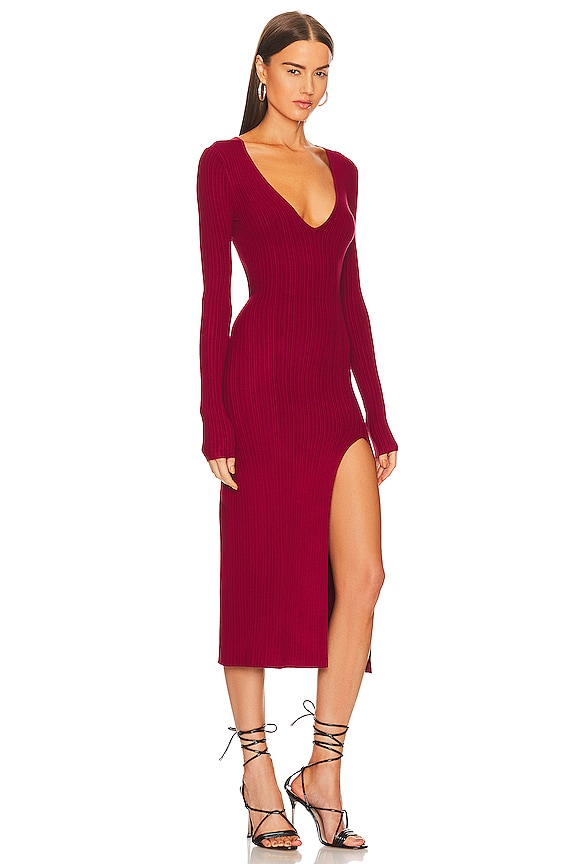 view 2 of 3 VESTIDO VARIEGATED RIB in Red