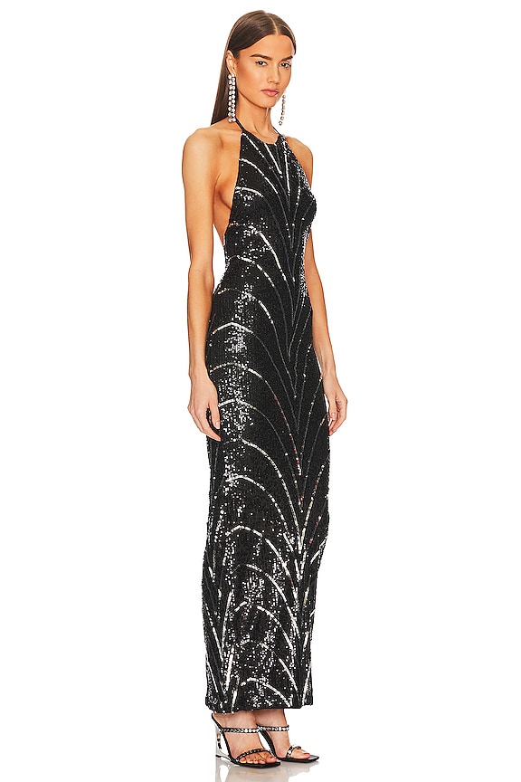 view 2 of 5 x REVOLVE Coreen Gown in Black & Silver