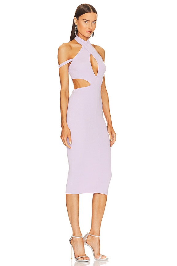 view 2 of 3 x REVOLVE Naomi Cut Out Knit Midi Dress in Dusty Lilac