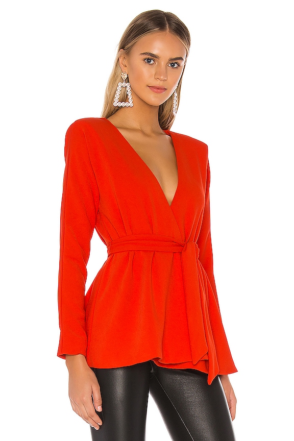 view 2 of 4 BLOUSON LINDA in Red Orange