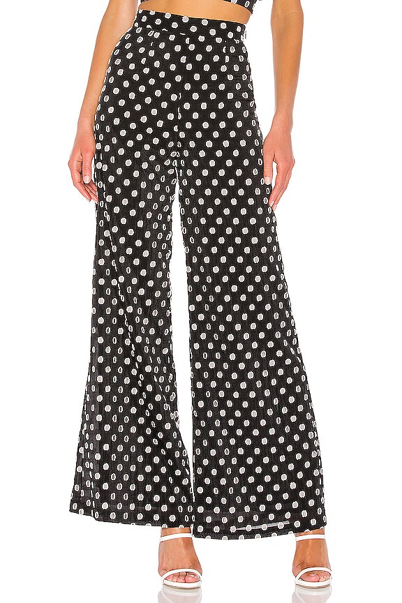 view 1 of 4 PANTALON BONNIE in Black Dot