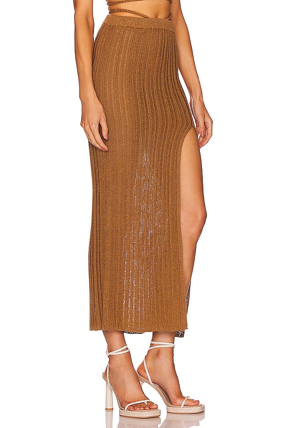 view 2 of 4 x REVOLVE Sylvan Maxi Skirt in Dark Sand