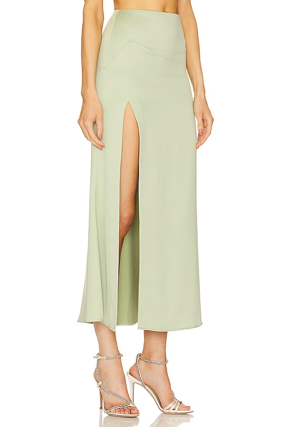 view 2 of 4 x REVOLVE Morena Skirt in Sage