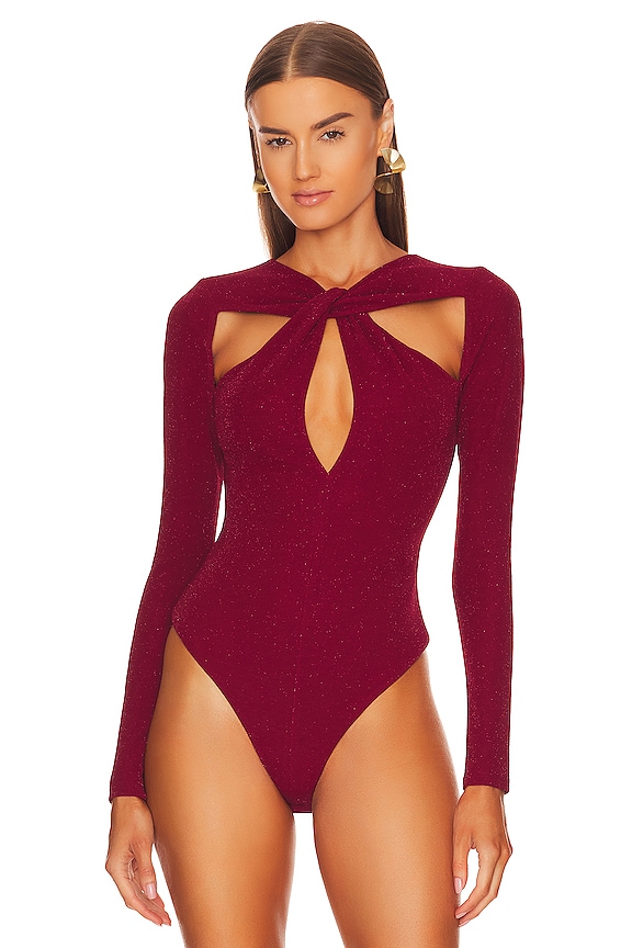 view 2 of 5 x REVOLVE Suki Bodysuit in Dark Red