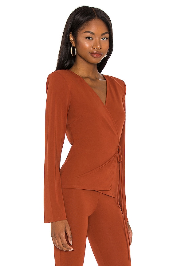 view 2 of 4 TOP ENVOLVENTE ELOISE in Burnt Sienna