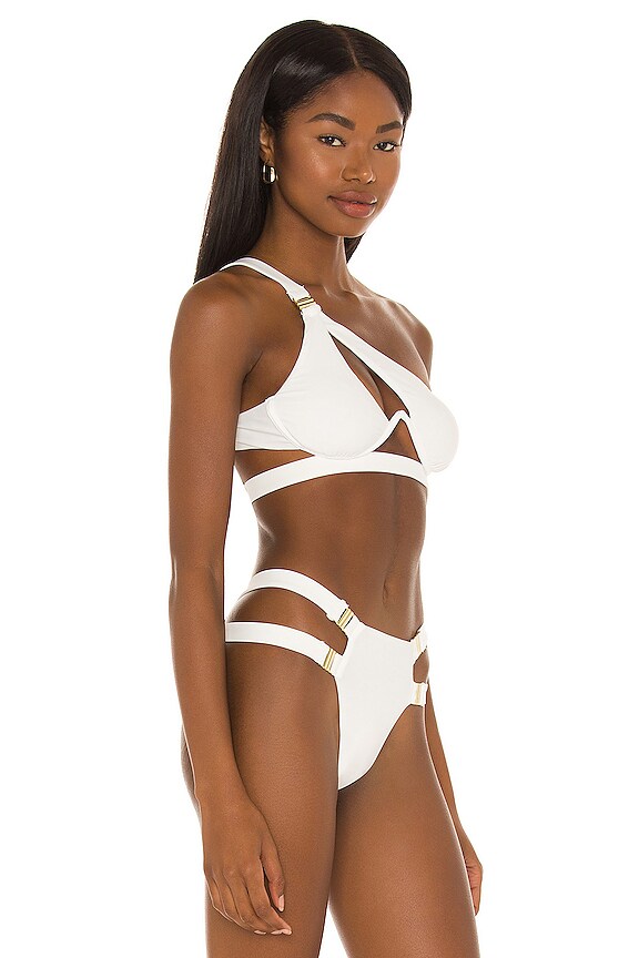 view 2 of 4 DOMICO 비키니 탑 in White