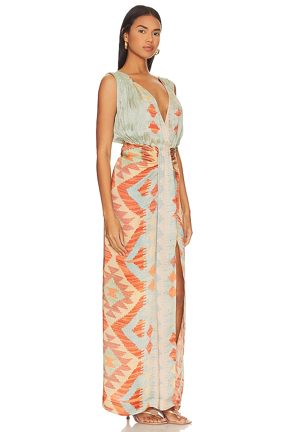 view 2 of 3 ROBE TALIA in Blue Orange