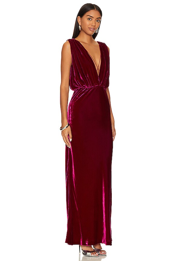 view 2 of 3 Travis Dress in Fuchsia