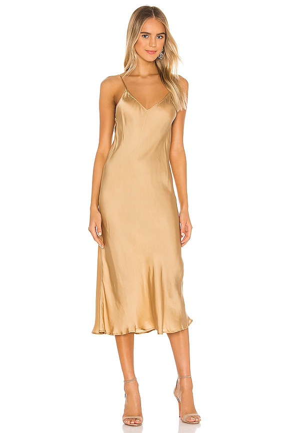 view 1 of 3 ROBE CARACO LOLITA in Gold