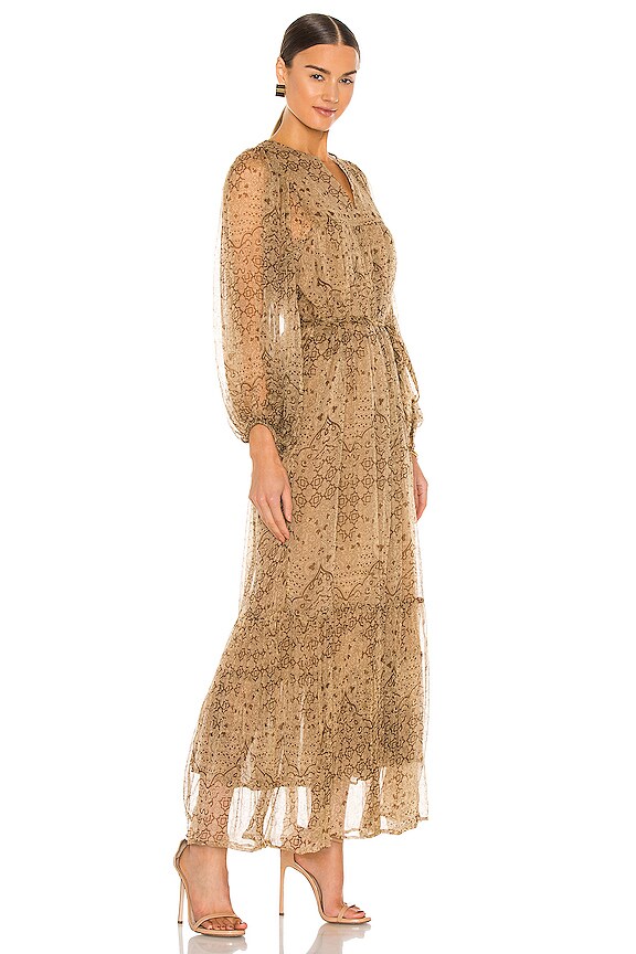 view 2 of 3 ROBE MAXI CARTIER in Tan Combo