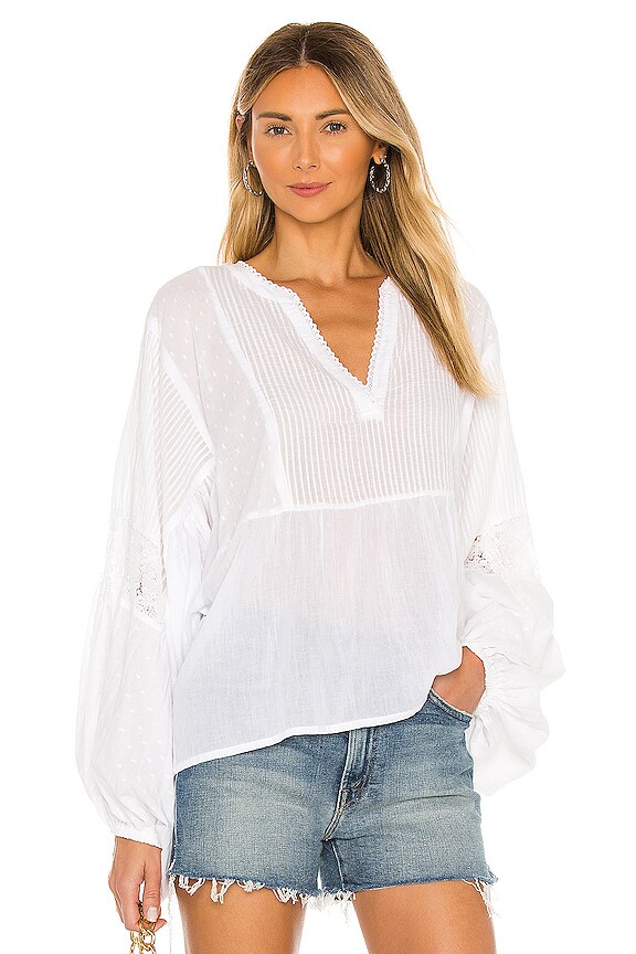 Mes Demoiselles Angela Blouse in White | REVOLVE