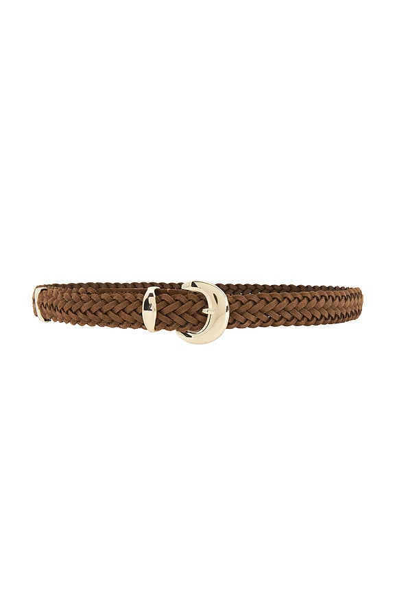 view 1 of 3 Lg Lucie Belt in Aged Cognac Suede