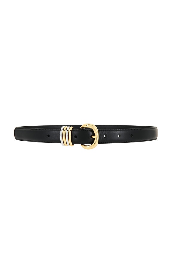 view 1 of 3 CEINTURE in True Black With Mixed Metal Leather