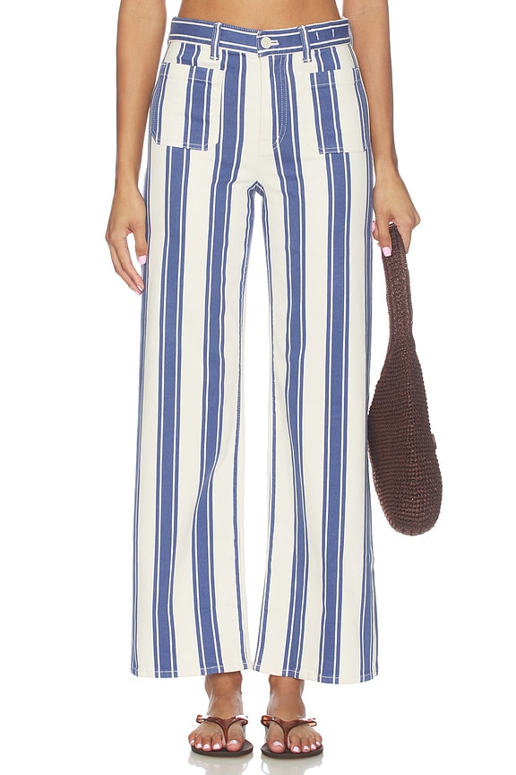 view 1 of 6 PIERNA ANCHA EMMY in Waterfall Stripe