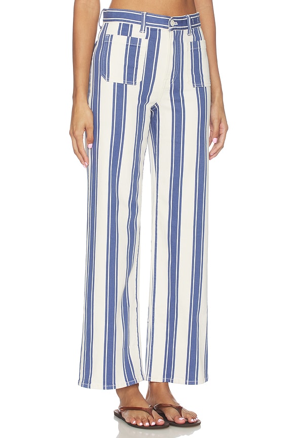 view 2 of 6 PIERNA ANCHA EMMY in Waterfall Stripe