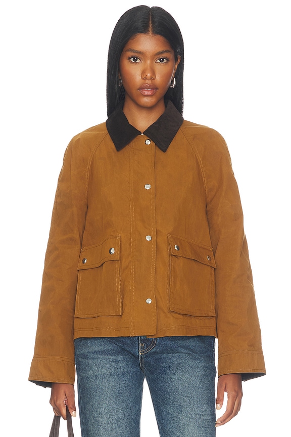 Madewell The Billie Short Jacket in Sepia | REVOLVE
