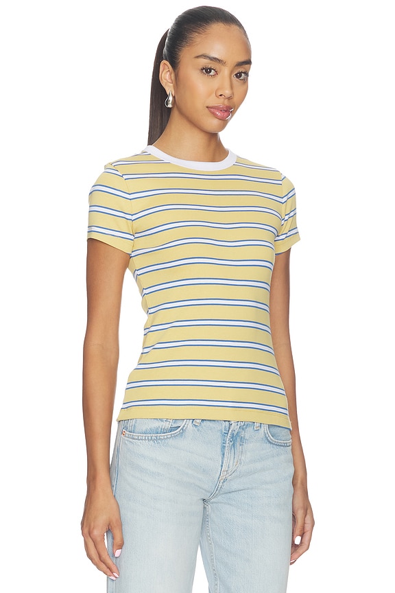 view 2 of 4 T-SHIRT STRIPE in Retro Yellow Stripe