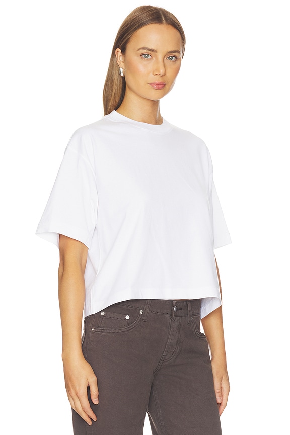 view 2 of 4 Boxy Crop Tee in White