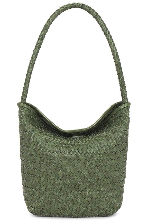 view 1 of 4 Handwoven Shoulder Bag in Golf Green