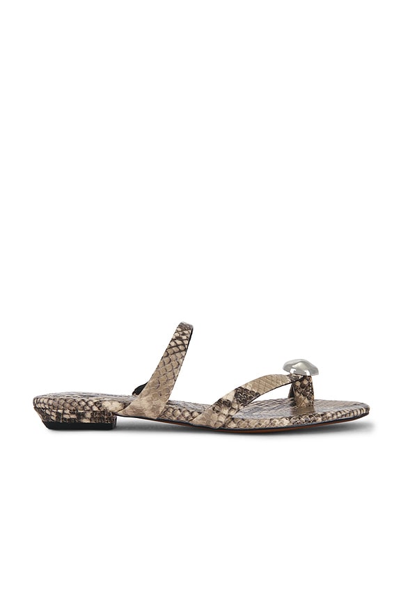view 1 of 5 Cera Thong Sandal in Vintage Khaki Multi Snake