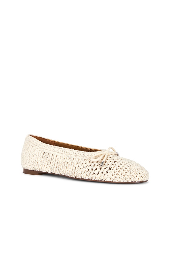 view 2 of 5 PLAT HESTER CROCHET BALLET in Vintage Ivory