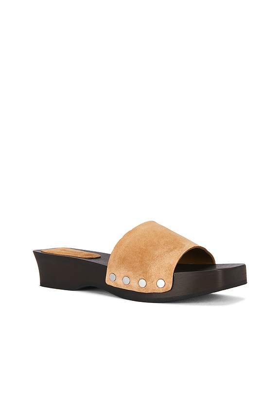 view 2 of 5 Vanessa Suede Clog in Cumin