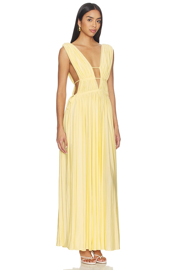 view 1 of 3 ROBE HELENA MAXI in Yellow